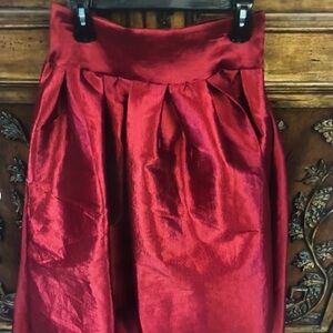 Elegant Red Women's Skirt